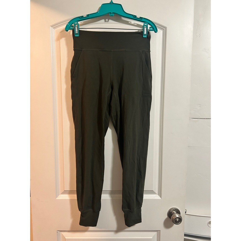Lululemon Align Jogger 28" Dark Olive Nulu High Rise Pants Size 6 LW5CQ2S